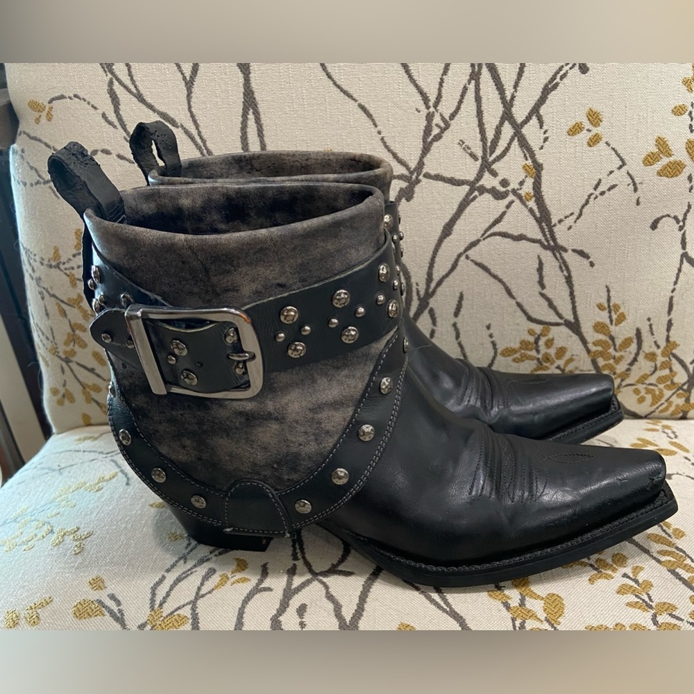 Ariat fold down boots, black, size 7.5